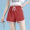 26 Shorts Esportivos Femininos Transfronteiriços Verão Casual Soltos de Perna Reta Cintura Alta Emagrecedores Três Quartos Yoga Hot Pants
