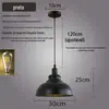 Lustre de ferro estilo industrial para restaurantes e cafés, lustre comercial vintage retrô para hot pot em cor preto e bronze antigo
