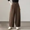 Pantalones de Pierna Ancha Curvos Estilo Globo de Moda para Mujer, Otoño 2026 Nuevo Estilo Coreano Holgados Adelgazantes Modernos Versátiles Casuales Pantalones para Mujer