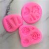 Molde de Silicona DIY Unicornio Arcoíris Flor Molde para Caramelo Pastel Horneado Herramienta para Caramelo Plegado a Mano Molde para Chocolate