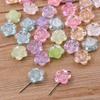 5 estilos de accesorios de resina para manualidades para niños, lazos de cuentas, mariposas, flores, collares y pulseras.