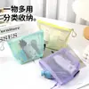 Bolsa de Malla Triangular 3D Dopamina, Gran Capacidad Portátil para Mujer, Artículos Varios, Maquillaje, Lápiz Labial, Bolsita de Malla para Guardar