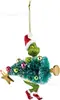 Novo Monstro de Cabelo Verde 2024 Decoração de Natal Enfeites Pendurados Desenho Animado Pingente de Árvore de Natal Decoração de Casa Carro de Natal