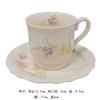Juego de taza y platillo de café sencillo de estilo coreano Xinming, nuevo, creativo, retro, para té de la tarde, taza de té con flores, plato de postre de cerámica