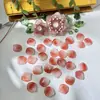 Pétalas de esmalte cor de flor de pêssego gordo 18*20mm folhas de esmalte colorido com cola cremosa material para grampo de cabelo acessórios antigos criativo