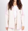 Suéter Transfronterizo para Mujer Otoño e Invierno Ropa Exterior Cuello en V Cárdigan de Punto Suelto Versátil Estilo Universitario Chic Suéter Abrigo de Color en Contraste