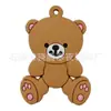 Chaveiro de Urso Azul e Rosa Fofo em Estoque Material de Borracha Macia PVC Conjunto de Pingentes para Presente de Feriado Amazon Transfronteiriça
