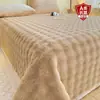 Cobertor de Cama Pelúcia Pelo de Coelho Espesso de Inverno Conjunto de Três Peças Casa Antiderrapante Lençol de Cama Plus Veludo Tatami Lençol de Cama Aquecido Cobertor de Colchão