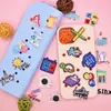 Nuevos dijes para zapatos de goma suave de PVC con temática de matemáticas internacionales, hebillas decorativas desmontables para bolsa de playa DIY