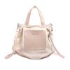 Bolso de lona combinable de verano 2024, bolso de hombro para estudiantes universitarios, bolso de mano de gran capacidad para mujeres