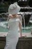 Vestido de Casamento Leve 2026 Novo Estilo Coreano Sexy Costas Abertas Fotografia de Viagem Cetim Casamento Saída Vestido Cauda de Peixe Alça Fina Vestido Curto para Mulheres