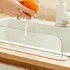 Barrera de Agua Transparente para Mascotas con Ventosa Integrada Protector contra Salpicaduras para Encimera de Cocina Tira de Agua Extendida para Fregadero de Baño