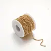 Aço Titânio Corrente Redonda de Pérolas Moda Transfronteiriça Acessórios Quentes Venda DIY À Prova D'água Aço Inoxidável Forno Vácuo Corrente de Bl Joias