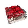 Caja de almacenamiento de acrílico con cubierta de plexiglás, caja de exhibición de flores sin fondo de cinco lados, caja de almacenamiento con estante de exhibición
