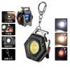 Luz de Llavero Multifuncional Popular, Recargable Tipo-C Luz de Trabajo Magnética Fuerte, Luz Portátil Mini de Llavero para Exteriores