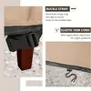 Funda para Mesa de Exterior Jardín Patio a Prueba de Polvo Impermeable Protección Solar Universal para Mesa y Sillas Funda Protectora Gruesa Duradera