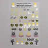 Pegatinas Transfronterizas Nuevas para Uñas de Halloween Ins Estampado en Caliente Bruja Calavera Telaraña Adhesivas 3D para Uñas Venta al por Mayor
