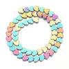 Pulsera Collar Corazón de Durazno Electrochapado Piedra de Vesícula Negra Cuentas Plano Arco Corazón de Durazno Piedra de Vesícula Negra Cuentas Sueltas Accesorios de Joyería DIY