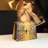 Bolso Único Nuevo con Cabeza de Serpiente Moda Versátil Bolso de Hombro Bolso de Mano con Estampado de Serpiente para Mujer Bolso Cruzado Versátil para el Trabajo