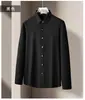 Camisa de Manga Larga para Hombre Sin Costuras Fácil de Planchar Nueva Colección Primavera y Otoño 2026 Alta Elasticidad Anti-Arrugas Casual de Negocios Ropa Formal Profesional