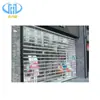 Puerta Enrollable de Cristal para Centro Comercial, Puerta Enrollable Eléctrica de Aleación de Aluminio Transparente Ignífuga para Tienda, Puerta Enrollable de Partición con Control Remoto, Personalizado