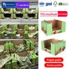 Fábrica personalizada PDQ caixa de exposição comerciante super padrão tamanho exibição caixa vegetal fruta promoção papel exibição caixa PDQ