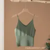 Camisola Versátil de Cachemira 100% de Corte Delgado con Cuello en V para Mujer, Chaleco Base de Punto Corto de Cachemira para Otoño e Invierno