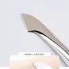 Brocha de base en forma de media luna con cabeza plana, no absorbe producto, ultrafina, brocha para base líquida correctora sin dejar marcas, especialmente diseñada para maquilladores y principiantes, de forma recta