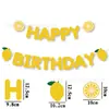 Decoraciones de Fiesta de Cumpleaños con Tema de Fruta Limón Banderín de Fiesta de Limón Accesorios para Fotos de Fiesta de Cumpleaños