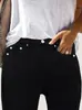 Pantalones vaqueros ajustados elásticos transfronterizos, de cintura alta, adelgazantes, ajustados al tobillo, pantalones tipo lápiz que realzan las caderas