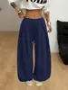 Calça Jogger Americana Street Style Y2K Transfronteiriça Cintura Alta Solta Pregueada Perna Larga Casual Esportiva