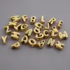 Acero Inoxidable 304 Transfronterizo Nuevo 26 Letras Inglesas Cuentas con Agujero para Cuentas Colgante Simple de Letra Collares Accesorios de Joyería
