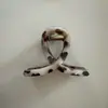 Pinza para el Cabello de Leopardo New Retro Transfronteriza de Gama Alta Pinzas Grandes para el Cabello Europeas y Americanas Pinza de Tiburón Pinza para el Cabello en la Parte Posterior de la Cabeza