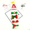 Novos acessórios de cabelo de Natal bonito divertido chapéu de Natal árvore de Natal arco pato bill clipe de Natal conjunto de grampo de cabelo infantil