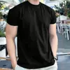 Camiseta esportiva fitness, estampa retrô, respirável, algodão puro, manga curta, realça os músculos, gola redonda estilo americano, secagem rápida, roupa de treino para homens, verão