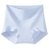Paquete de 100 unidades, alta densidad de hilos, cuidado especial, tiro alto, control ligero de abdomen, talla grande, doble capa de control de abdomen, 100% algodón, bóxers para mujer