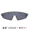 Nuevas gafas de sol punk de una pieza, estilo europeo y americano, personalizadas, con remaches de montura grande, gafas de sol Harena transfronterizas para mujer