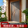 Puerta de Aluminio Fundido Más Vendida, Impermeable, a Prueba de Sol, Resistente a la Corrosión y a Prueba de Explosiones, con Tallado Fino, para Villas y Puertas de Entrada en África y el Sudeste Asiático