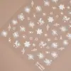 Redanco5D Repujado Popular Pegatina para Uñas Shell Light Copo de Nieve Navideño Pegatina Estéreo para Uñas Dr1341