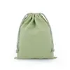 Bolsas de Algodão com Cordão em Estoque Atacado Bolsas de Lona Branca Lisa com Cordão Embalagem de Presente Ecológica Bolsas de Algodão para Armazenamento