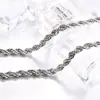 Steel Warrior joias para comércio exterior atacado corrente torcida aço inoxidável Coreia do Sul colar masculino aço titânio