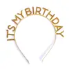 Fiesta de cumpleaños cabello cabeza ESMI CUMPLEAÑOS diadema feliz cumpleaños diadema europeo y americano letra accesorios para el cabello decoración