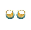 Pendientes de Aguja de Plata S925 con Nuevo Esmalte para Mujer Nicho Lujo Accesible Diseño Elegante Pendientes de Gama Alta Hebillas de Oreja al por Mayor
