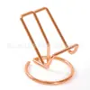 Suporte de Telefone Linear de Ferro Forjado para Mesa Simples Suporte de Exibição para Leitura de Mesa Porta-Cartões de Visita Fábrica Suporte Preguiçoso
