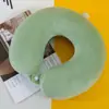 Almohada de Viaje en Forma de U para el Cuello, Almohada Portátil para Avión, Reposacabezas para el Cuello de Coche, para Dormir en Viajes Largos, Almohada Cervical en Forma de U para Trenes de Alta Velocidad
