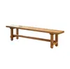 Mesa de Jantar Grande em Madeira Maciça Estilo Floresta para Sala de Estar, Mesa de Jantar e Escrivaninha para Casa, Mesa de Jantar de Ilha Simples de Uso Duplo
