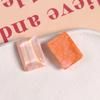 Corea del Sur pintura de tinta transparente floreciente pincelado pequeño rectangular diy accesorios de resina aretes horquilla material para funda de teléfono al por mayor