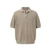 Polo de Punto Retro Simple Estilo Old Money para Hombres y Mujeres, Top Transpirable Estilo Perezoso de Media Manga para Verano
