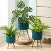 Sala de Estar Interna Metal Estilo Nórdico Simples Ferro Rack de Armazenamento Doméstico Móveis Domésticos Suporte de Flores Vaso de Flores Recipiente Decorativo