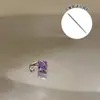 Colección de Pendientes de Hueso del Oído Morado de Ensueño Pendientes de Zirconia Pendientes Planos Espirales de Titanio Médico para el Hélice Pendientes de Hueso del Oído Morados